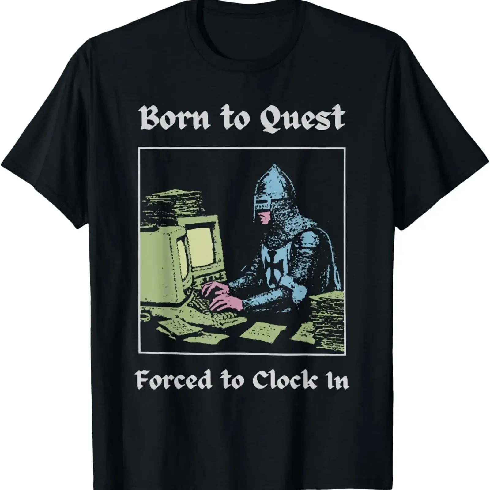 Office Quest - Футболка унисекс Born to Quest Forced