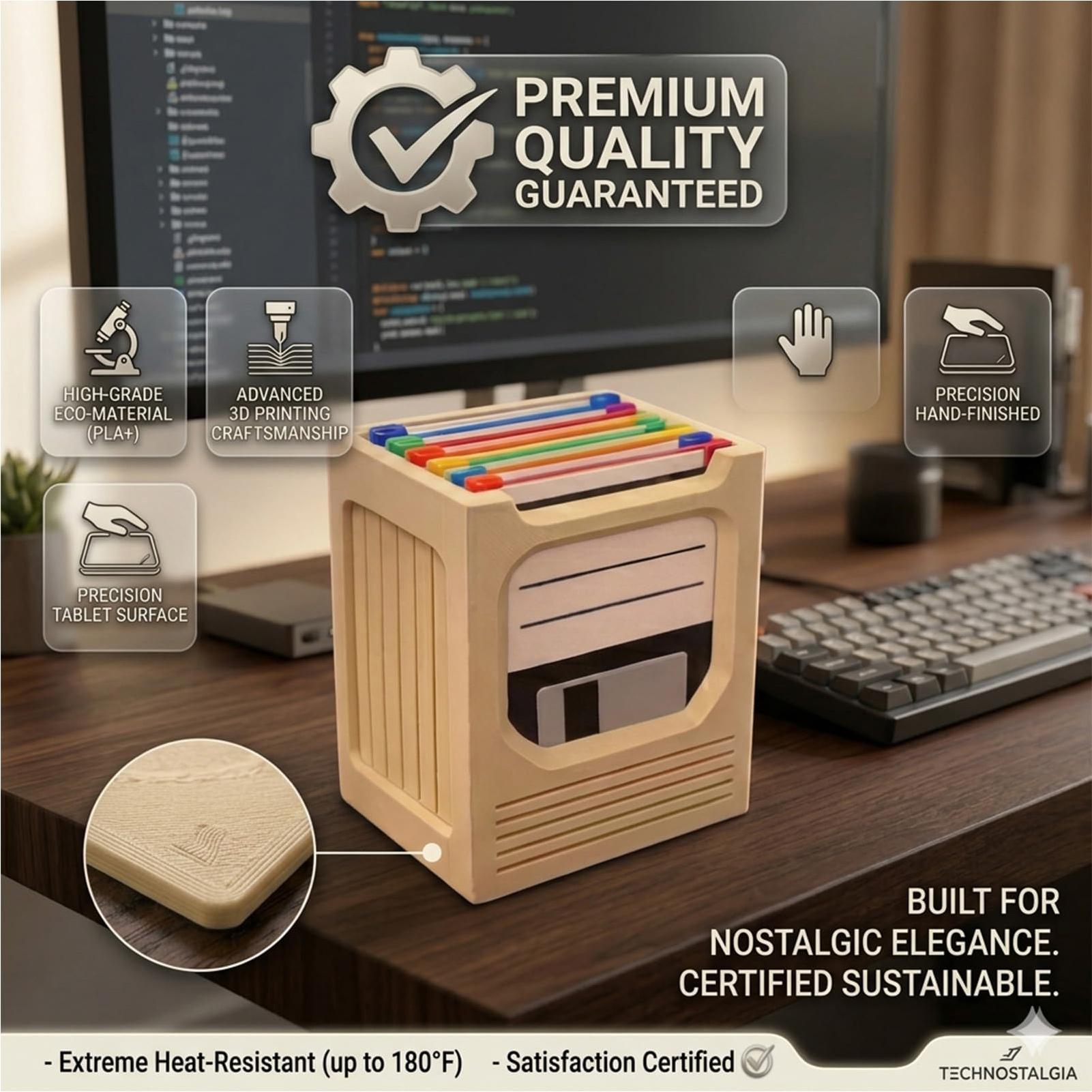 Office Tech For Home - Набор подставок для стаканов в ретро-стиле:
