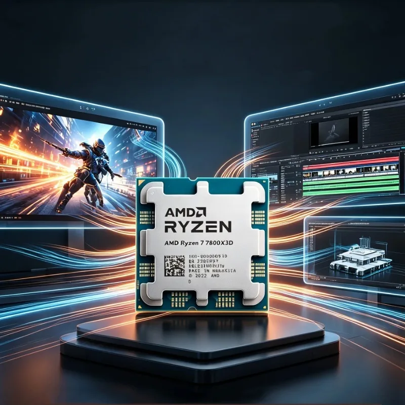 AMD Ryzen 7 7800X3D, 8-ядерный – обзор и цена Amd Cpu Ryzen 7