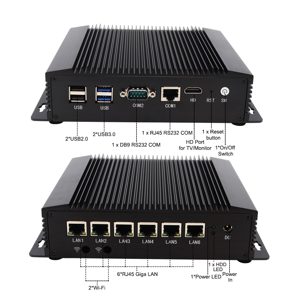 Безвентиляторный мини-ПК с 6 п – обзор и цена Thin Client Mini Pc