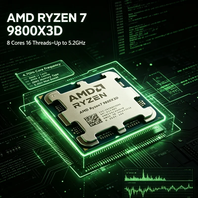AMD Ryzen 7 9800X3D X3D — игро – обзор и цена Amd Cpu Ryzen 7